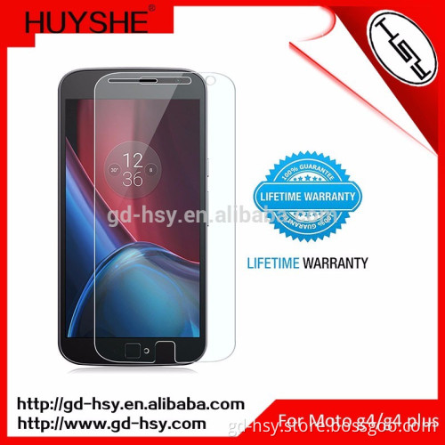 HUYSHE anti-shock for Moto G4 Plus tempered 9H glass screen protector for Moto G4 Plus